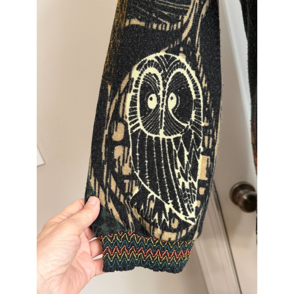 Whimsy‎ Goth Owl Sweater Dress Size Small Boho Forestcore Indie Festival Cottage - Picture 9 of 14